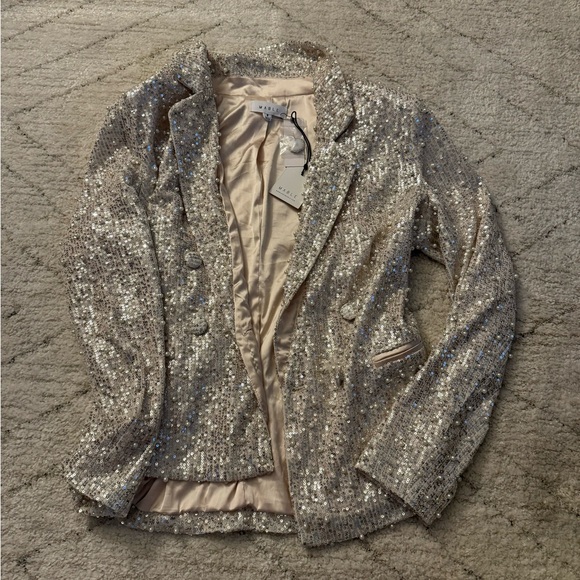 Anthropologie Sequin and Pearl Blazer - Picture 2 of 3